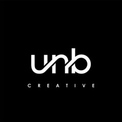 UNB Letter Initial Logo Design Template Vector Illustration