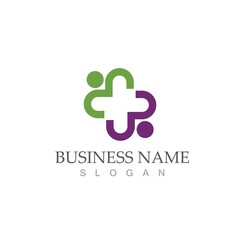 Obraz premium health medical logo design