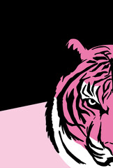 タイトル	2022年　年賀状デザイン　虎　リアル　寅年