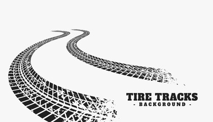 car tire track wheel print background - obrazy, fototapety, plakaty