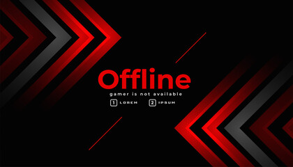 stylish offline gaming banner template © starlineart