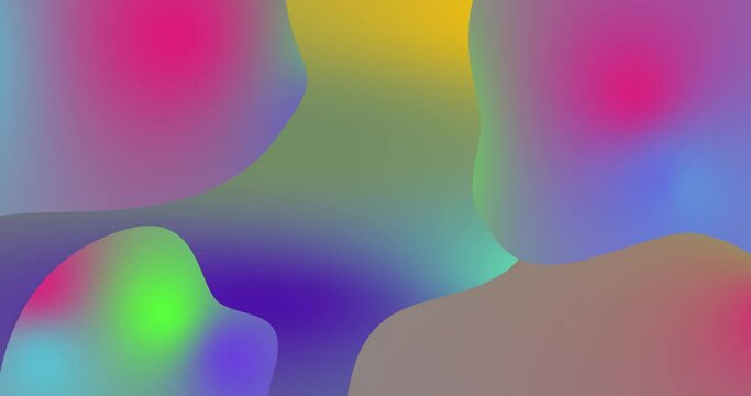 Abstract liquid colors gradient shapes, rainbow shimmers and movinges. HD looped animation background.
