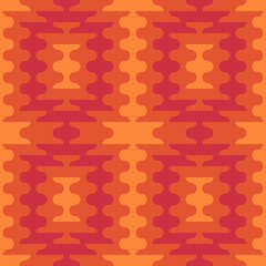 Seamless pattern. Ethnic ornament. Embroidery background. Tribal wallpaper. Ethnical folk image. Tribe motif. Ancient mosaic. Digital paper, web design, textile print, backdrop. Vector art work.