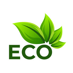 ECO leaf nature logo concept	
