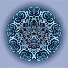 mandala art ornament for printing