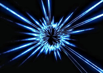 抽象的な青い光の渦