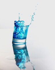 glass of water with splash