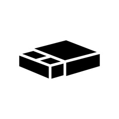 match box glyph icon vector. match box sign. isolated contour symbol black illustration