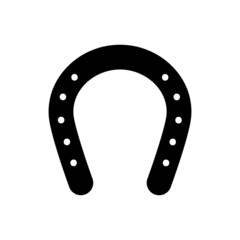 Horseshoe isolated icon on white background. Vector illustration.