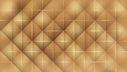 Fototapeta na wymiar Abstract 3d golden grid mosaic background, Modern luxury geometric square pattern. Premium and elegant. Creative design templates. Vector illustration.