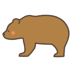 くま　かわいいイラスト