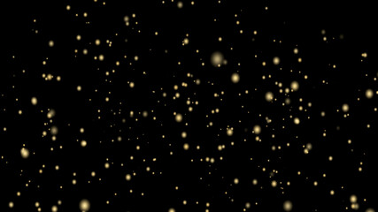 金色に輝くボケの抽象的な背景素材	