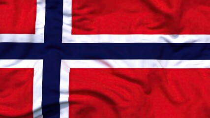 Norway flag waving 4k 