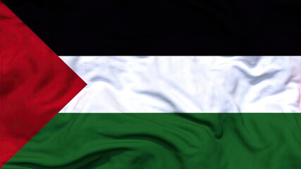 Fototapeta premium Palestine flag waving 4k 