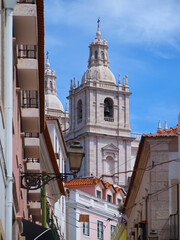 Church Sao Vicente de Fora in Lisbon in Portugal