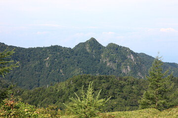 Fototapeta premium 志賀高原の夏。前山頂上からの眺望。