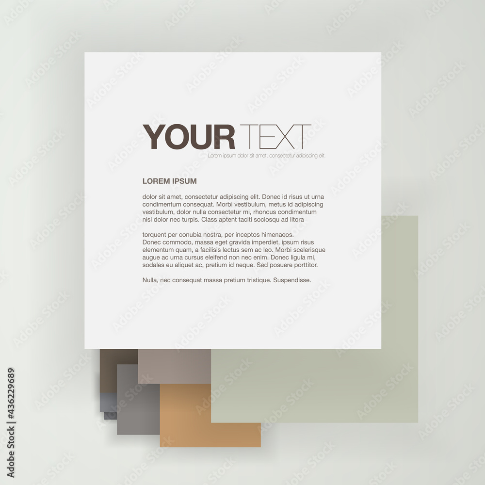 Poster abstract pastel color text box design background eps 10 stock vector illustration