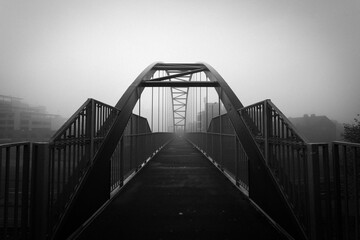 Coventry Bridge Over The Ringroad In The Mist