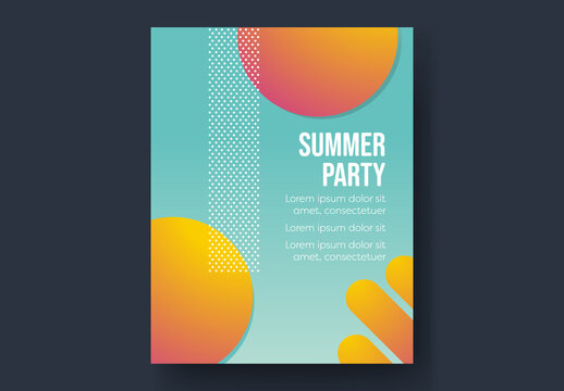 Summer Bright Gradient Poster
