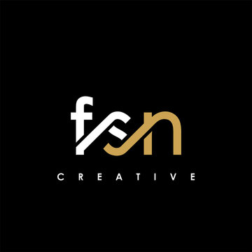FSN Letter Initial Logo Design Template Vector Illustration