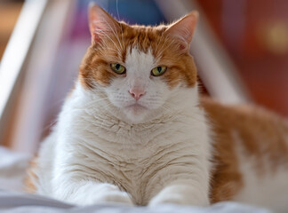 portrait of a big ginger cat