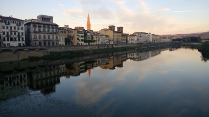 Fototapeta na wymiar Sunset Firenze