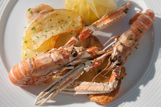 Scampi arrostiti.