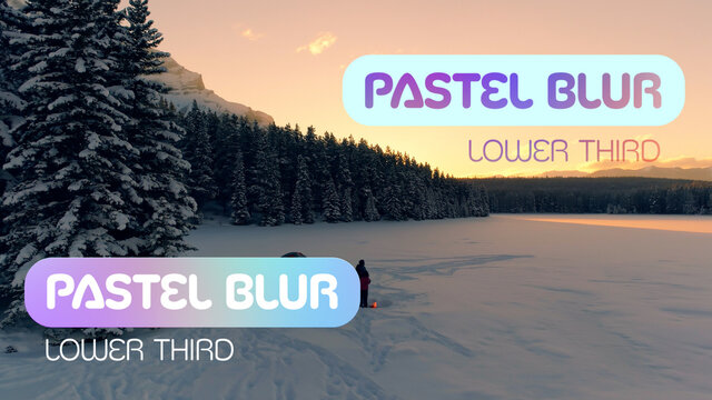 Pastel Blur Lower Third