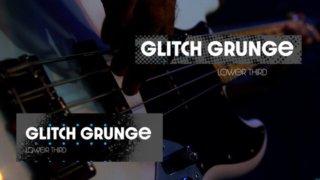 Glitch Grunge Lower Third