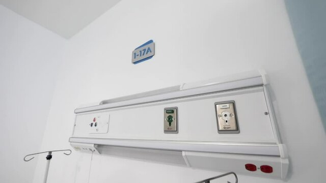 Corridors, instruments and machinery of newly opened hospitals.