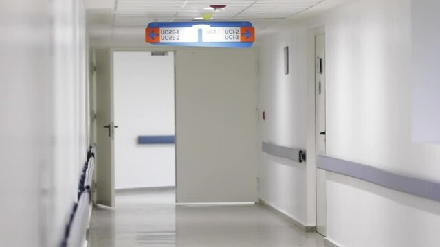 Corridors, instruments and machinery of newly opened hospitals.