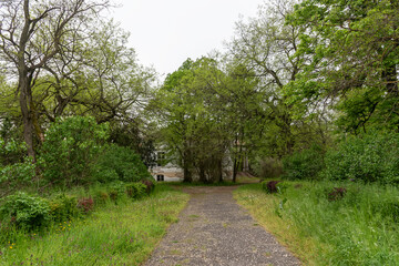 Novi Becej, Serbia - May 01, 2021: Castle “Sokolac” in Novi Becej. Sokolac Castle was built at the end of the 19th century as a residential building.