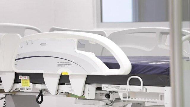 Corridors, instruments and machinery of newly opened hospitals.