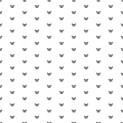 Square seamless background pattern from geometric shapes. The pattern is evenly filled with black homosexual symbols. Vector illustration on white background