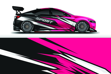 Obraz premium Car Wrap Decal Designs Vector