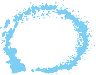 Obraz premium 墨で描いた丸素材