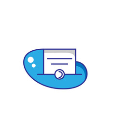 Fototapeta premium Clean Color Mail Icon Logo Vector Design
