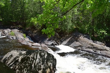 Park of the Doncaster river in southern Quebec