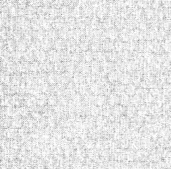 Vector fabric texture. Distressed texture of weaving fabric. Grunge background. Abstract halftone vector illustration. Overlay to create interesting effect and depth. Black isolated on white. EPS10.