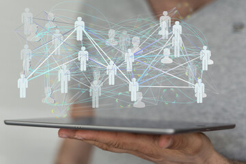 conference Digital Network and data concept