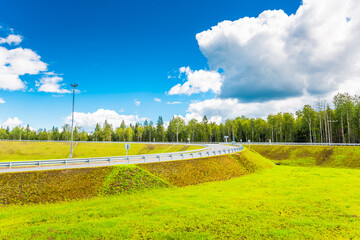 Intersection of country roads