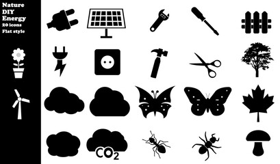 Nature, bricolage et énergie en 20 icônes, collection