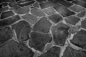 pavement texture in black and white