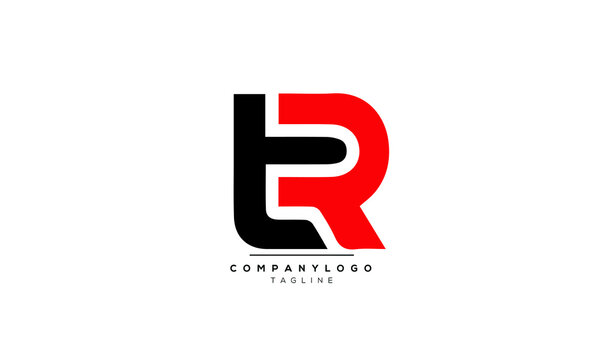 Alphabet letters Initials Monogram logo TR, TR INITIAL, TR letter