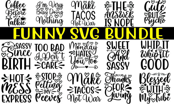 Funny Svg Bundle