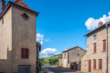 Fototapeta na wymiar Village de Saint-Point Lamartine en Bourgogne