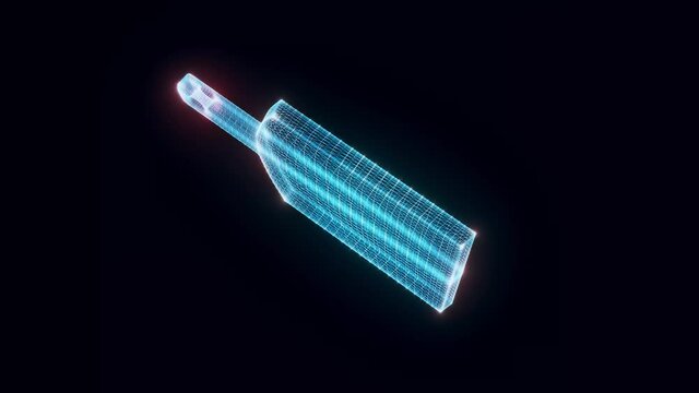 Cutting Board hologram Rotating. High quality 4k footage