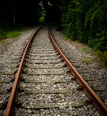 Fototapeta premium Eisenbahnschienen in Germany