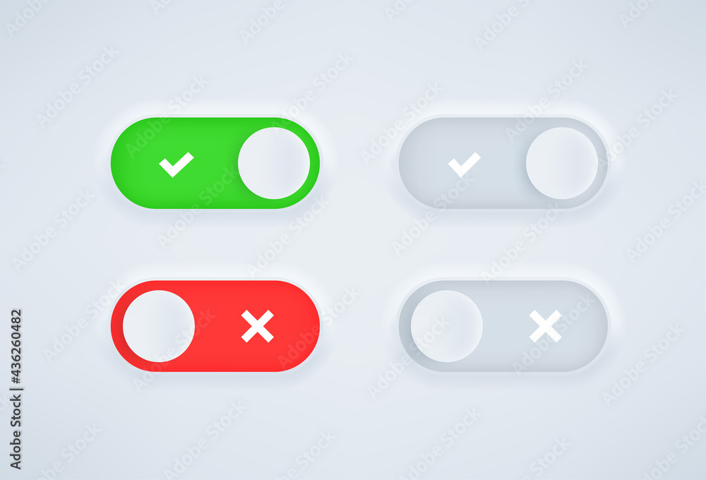 Poster d style vector selector for web and application interface