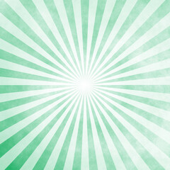 Green Sunburst Pattern Background. Rays. Sunburst background. Green radial background.